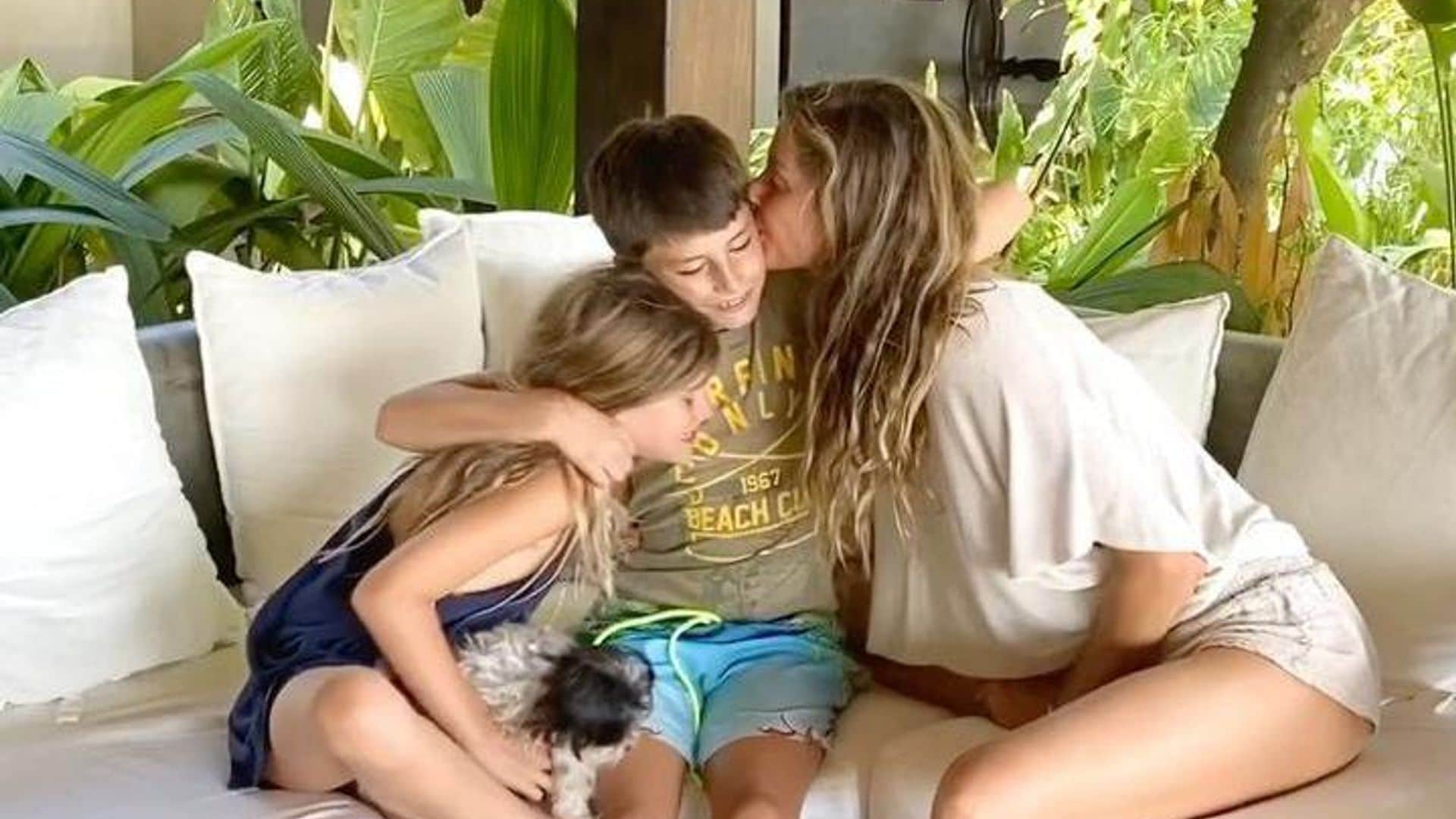 Gisele Bündchen shares the sweet way she’s helping her kids through self-isolation