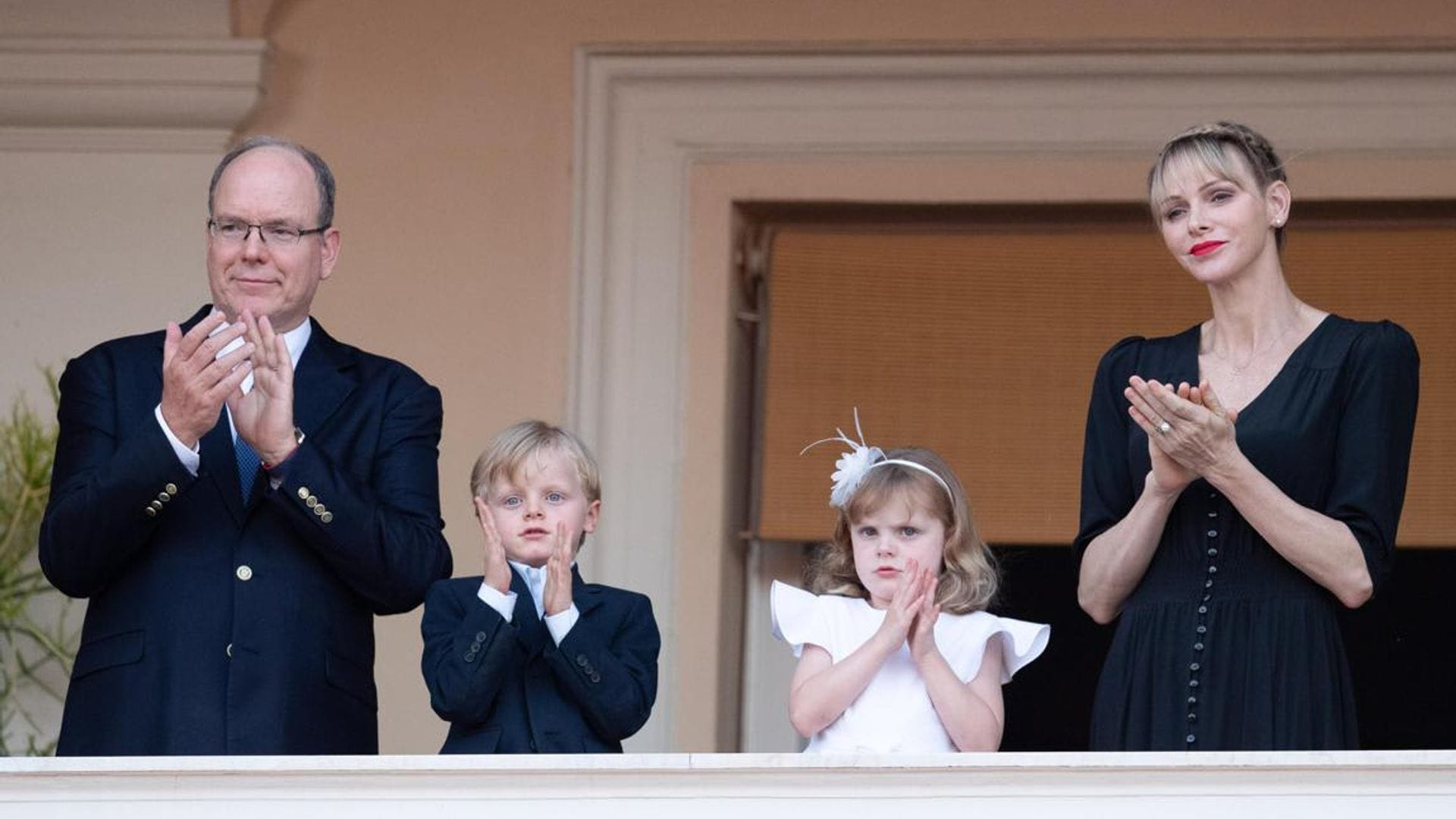 Princess Charlene’s daughter gives twin brother a helping hand on first day back at school