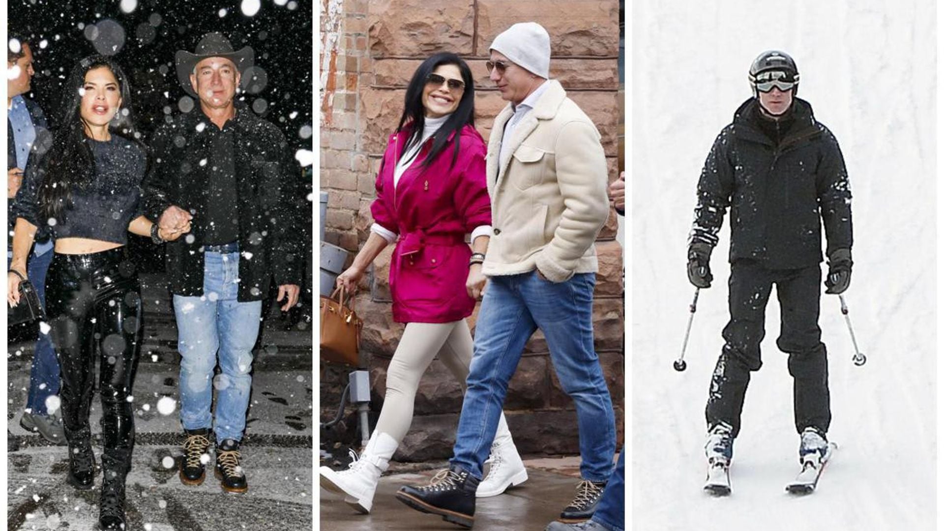 Lauren Sanchez and Jeff Bezos take Aspen: Cowboy hats, skiing, and shopping