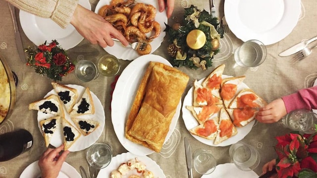 La comida es el principal atractivo de las celebraciones