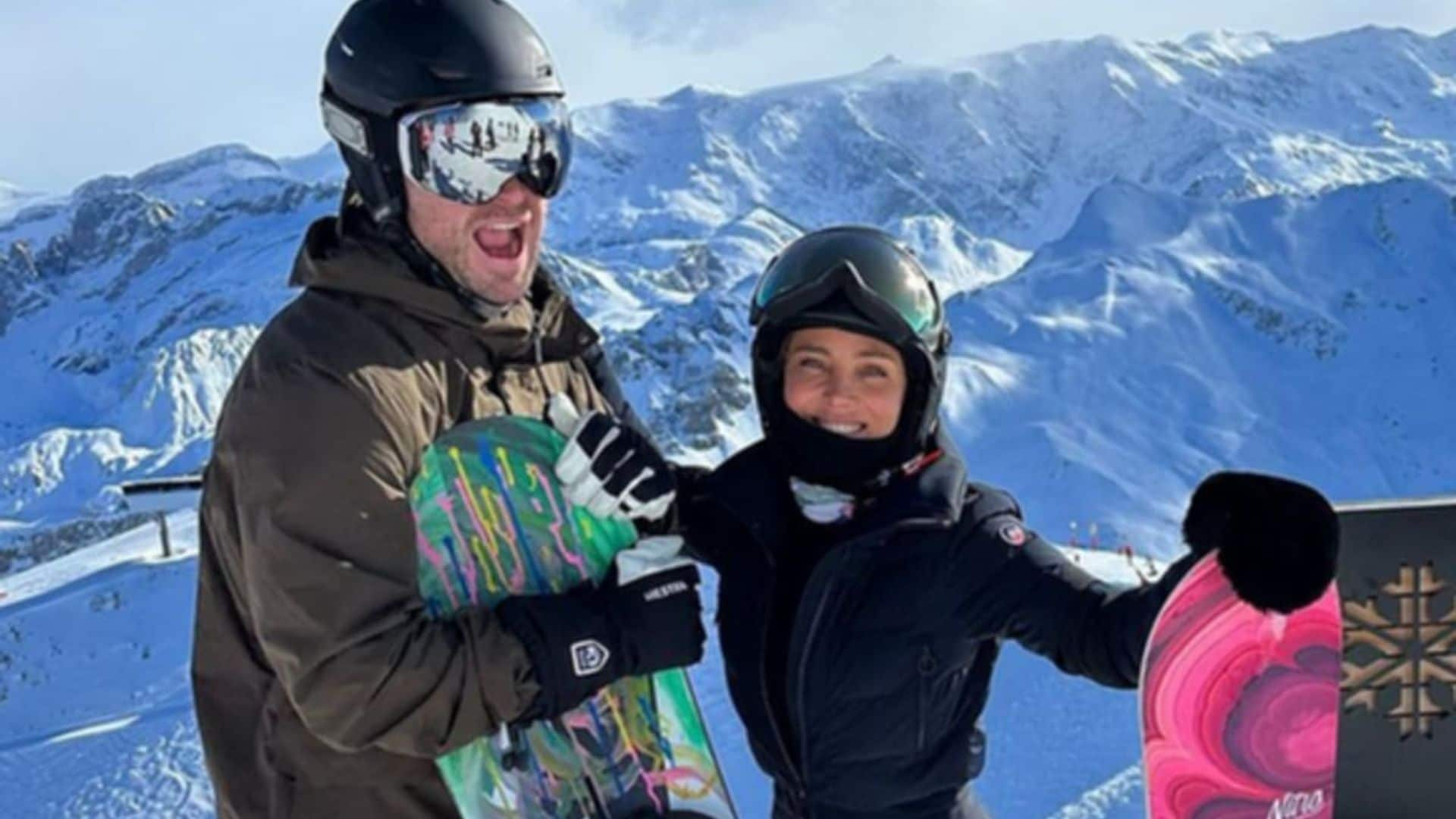 Elsa Pataky and Chris Hemsworth have an adventure-filled ski trip