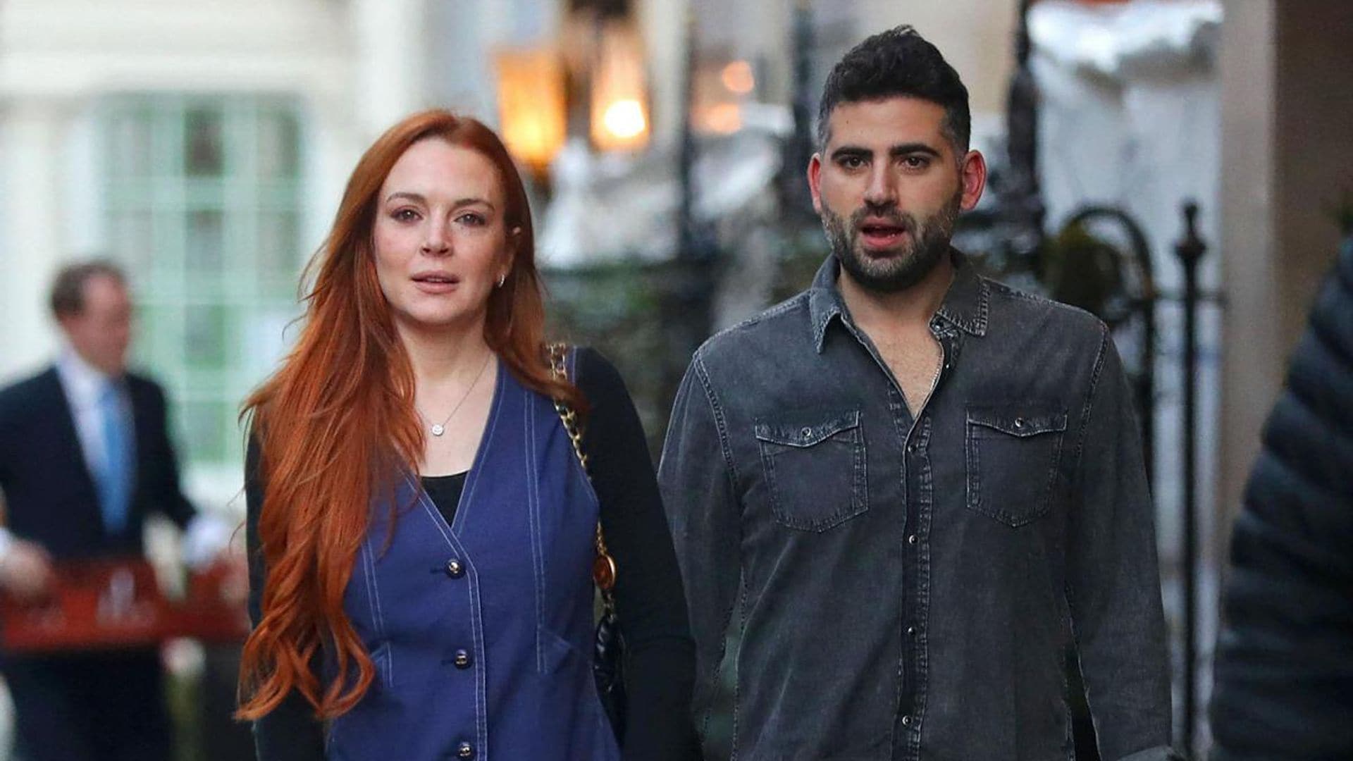 Lindsay Lohan and her husband Bader Shammas are vacationing in London