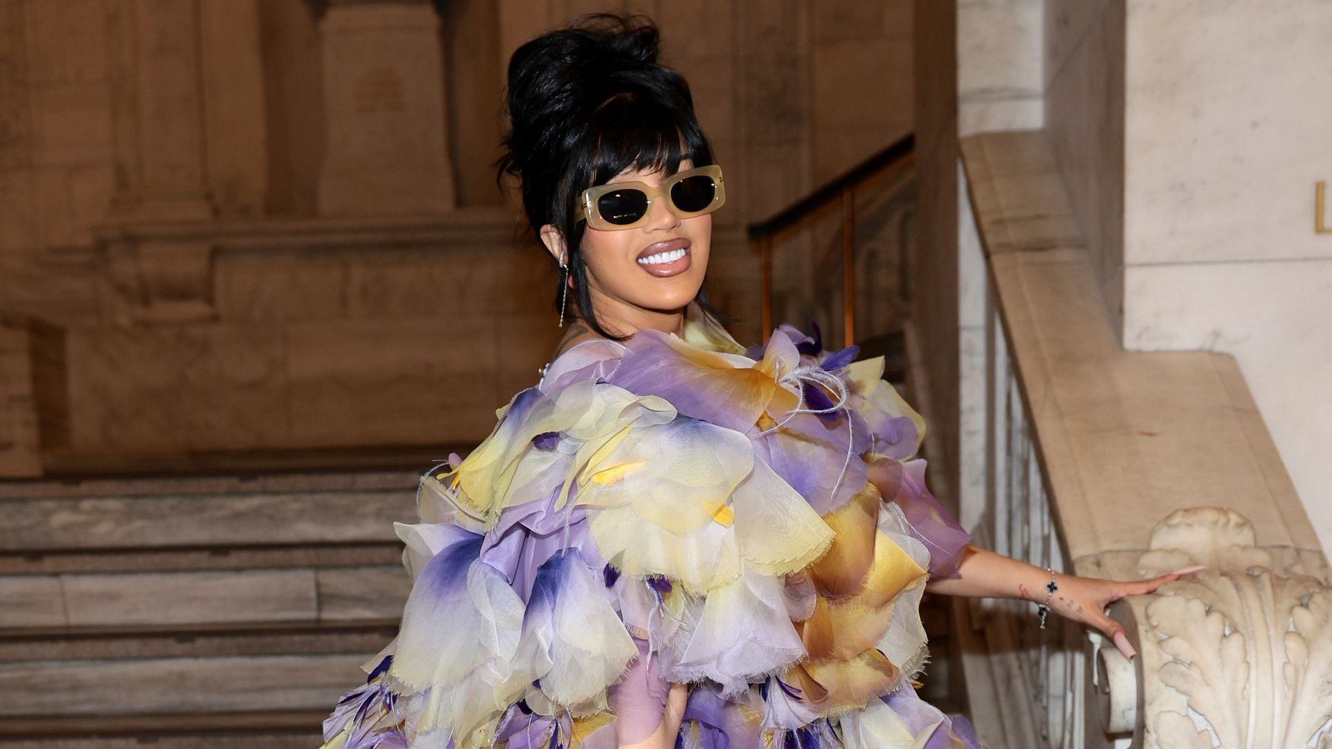 Cardi B attends the Marc Jacobs Fall 2024 Runway at New York Public Library on July 01, 2024, in New York City. 