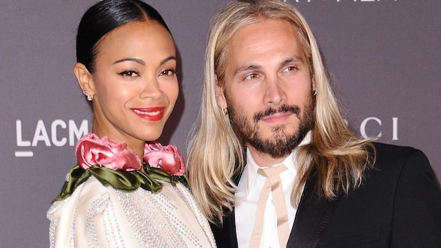 Zoe Saldana y Marco Perego