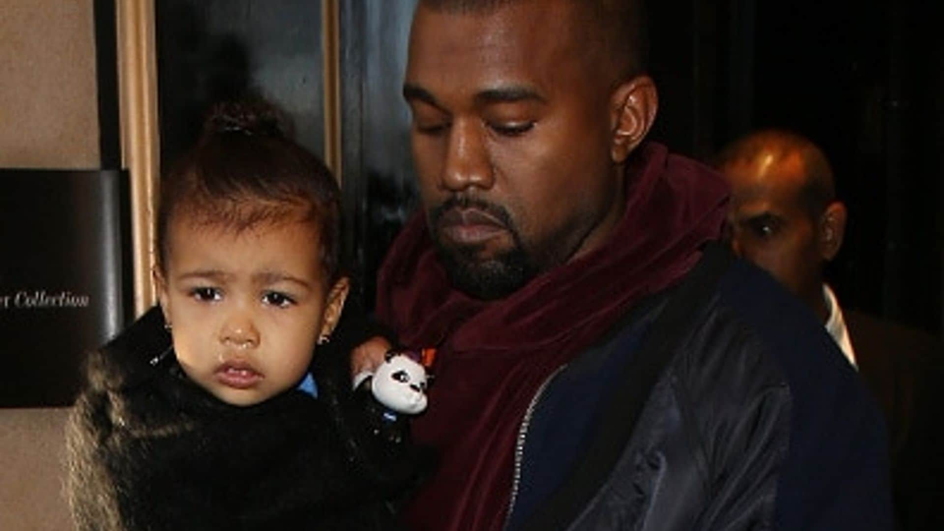 Kanye West takes North out for a fun daddy and daughter day in London