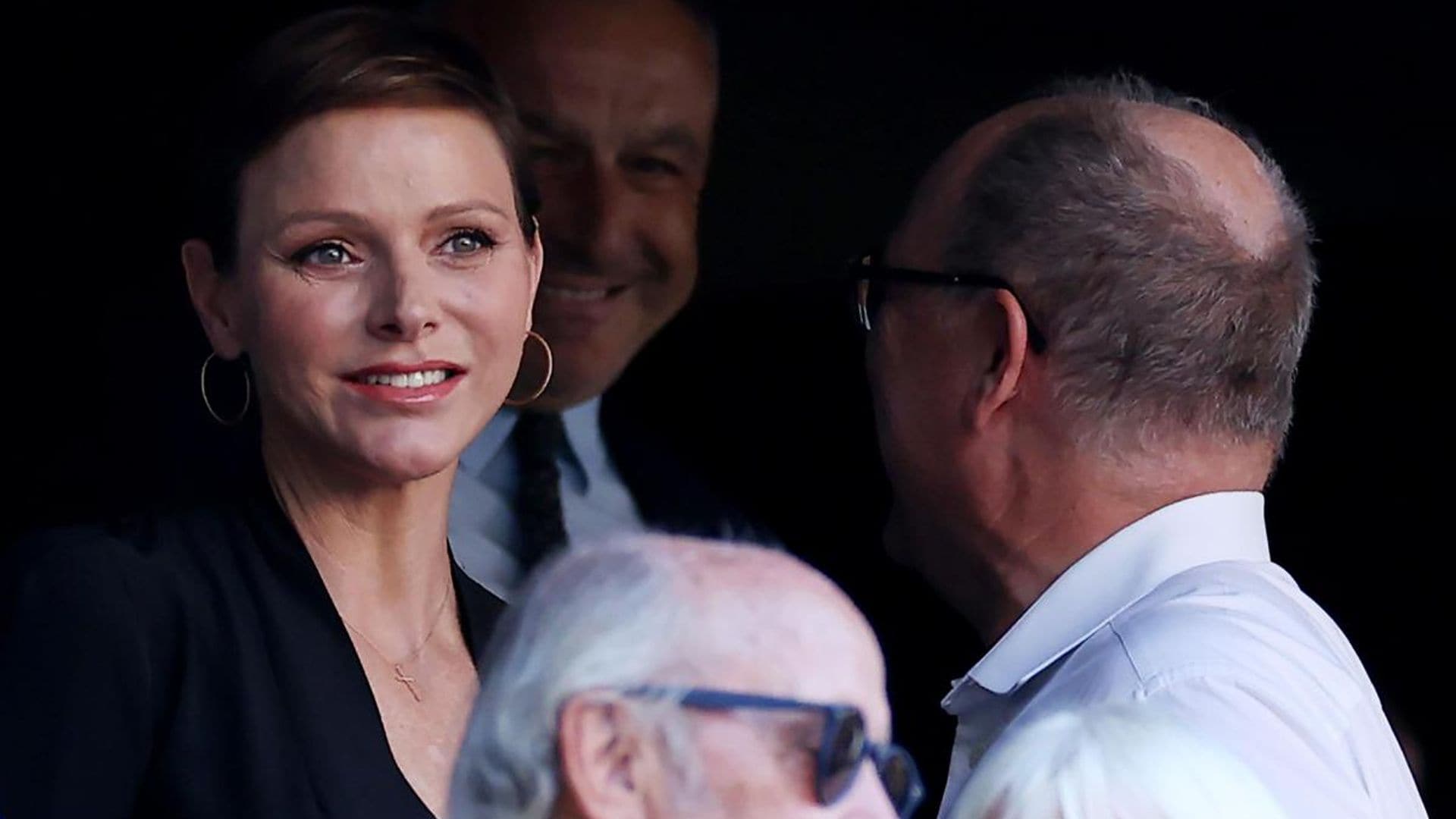 Princess Charlene and Prince Albert share sweet moment in France