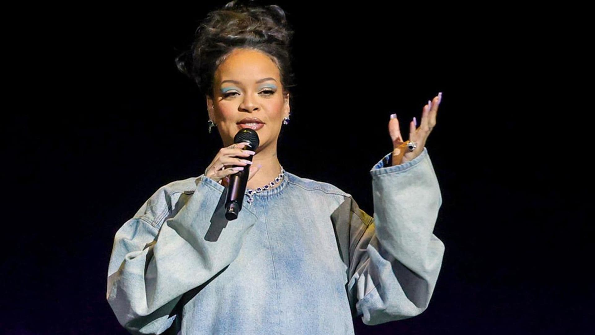 Pregnant Rihanna announces her next acting role wearing an outfit true to its theme