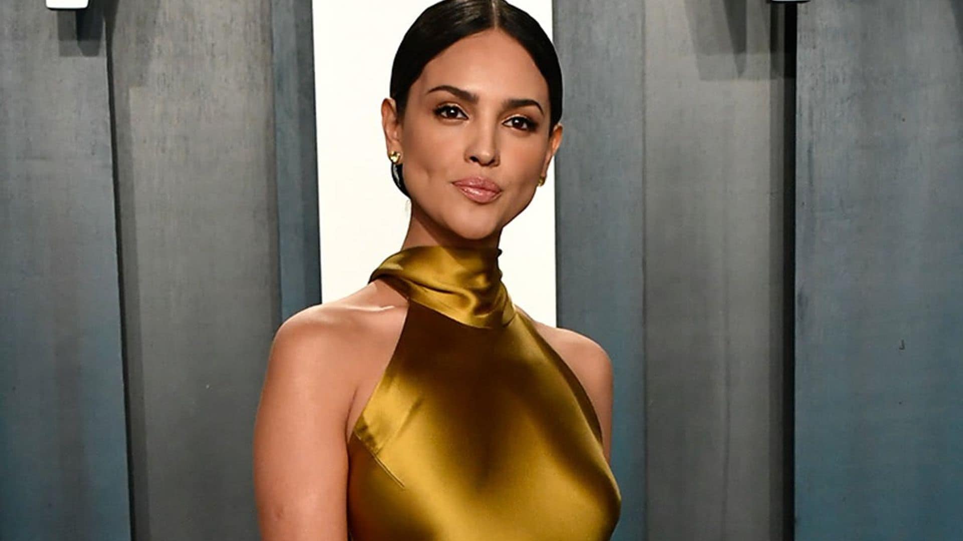 Eiza Gonzalez looked stunning in green for an appearance on Jimmy Kimmel Live!