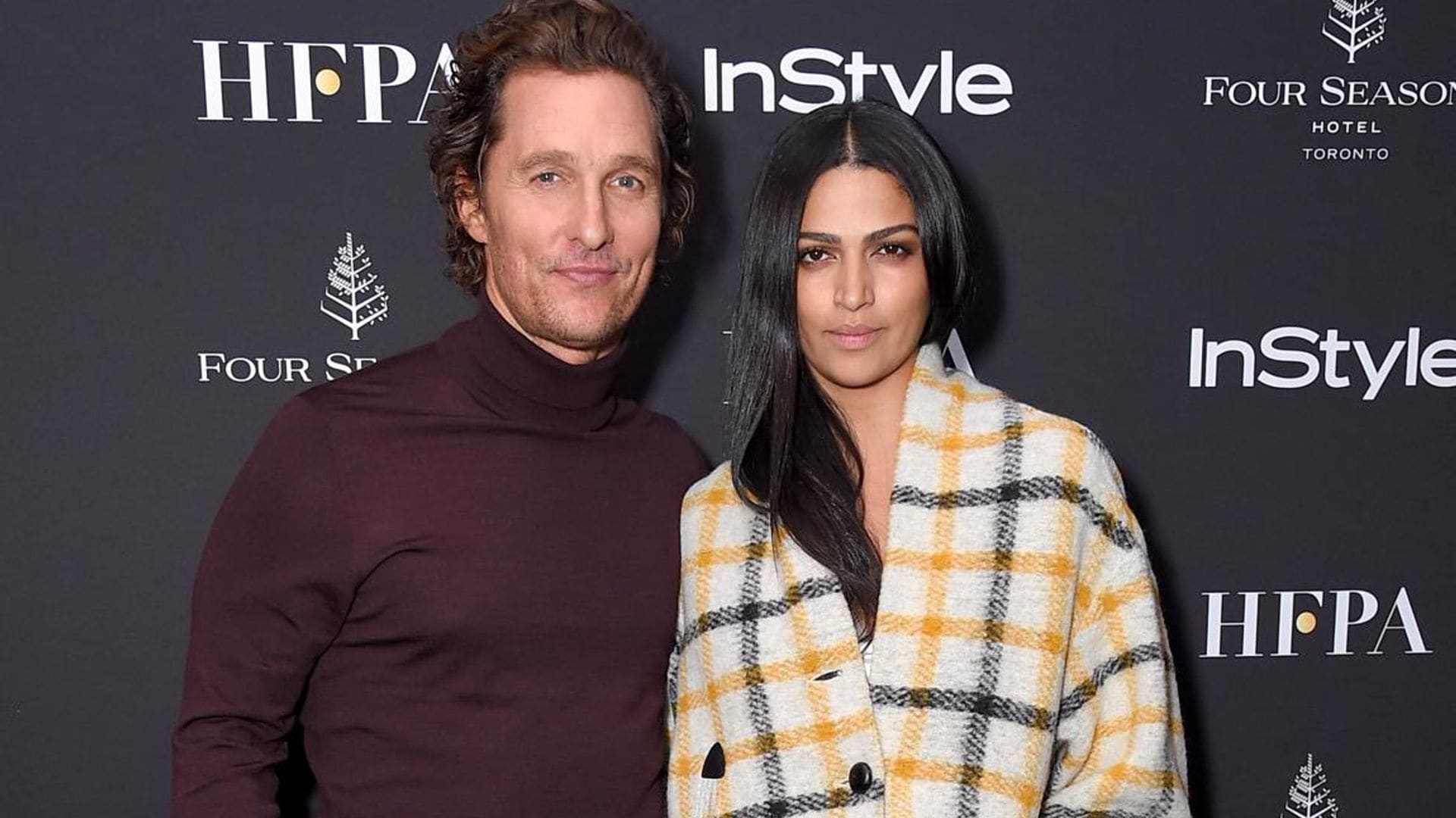 Matthew McConaughey and Camila Alves suit up while in London