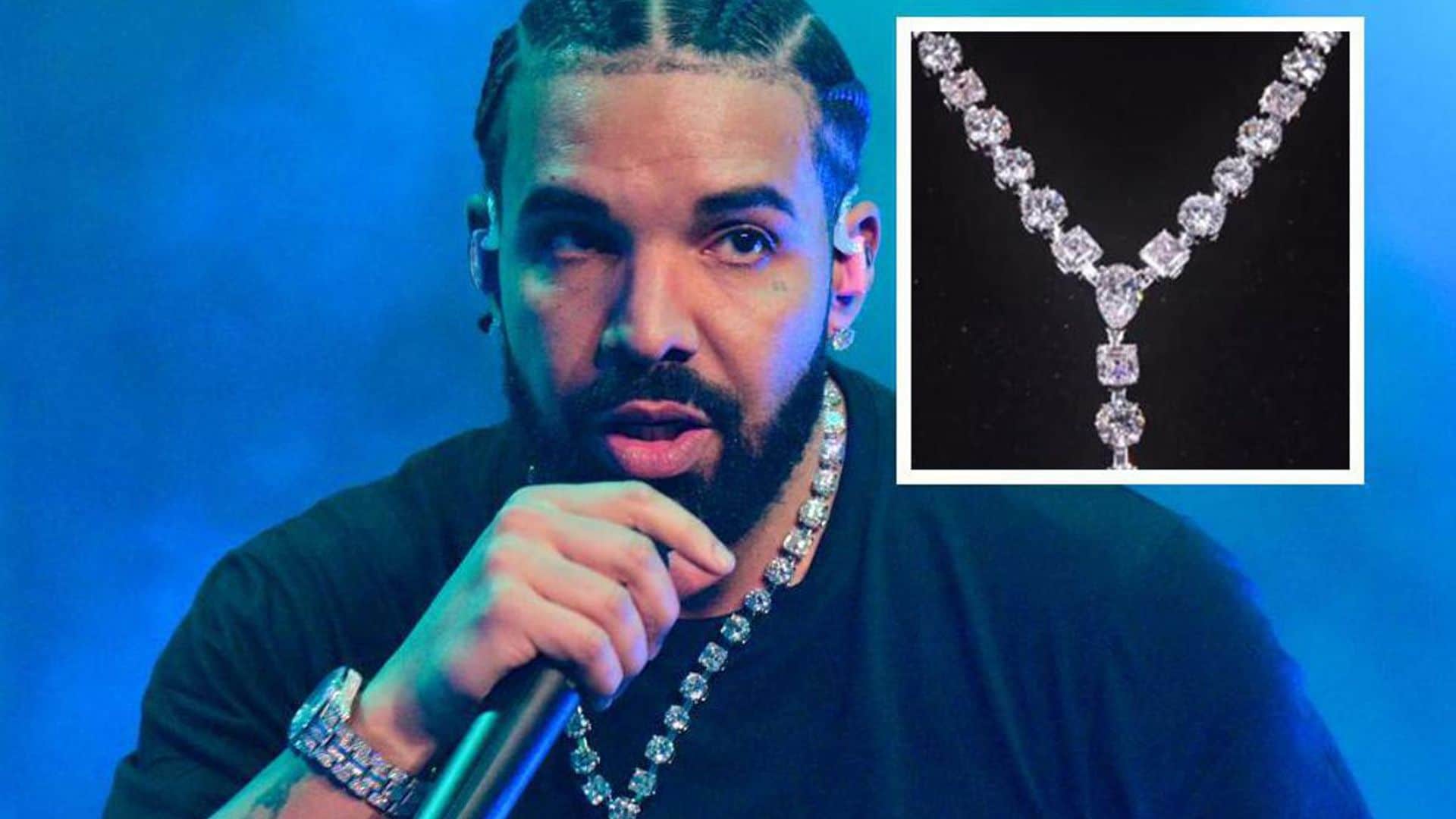 Drake’s new diamond necklace is made from 42 engagement rings he once thought about using