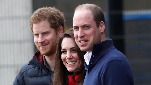 Prince Harry and the Prince and Princess of Wales