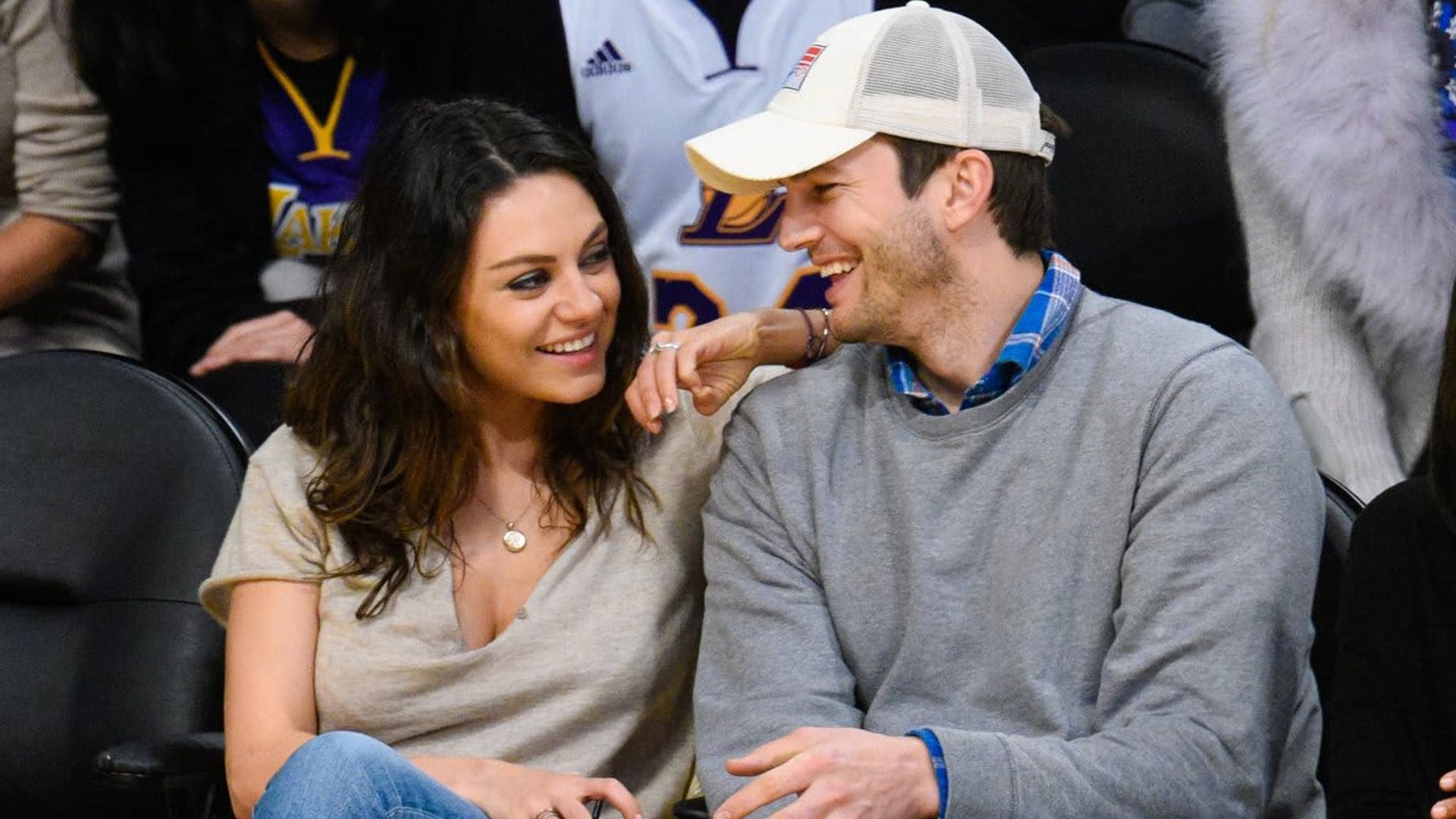 Celebrities At The Los Angeles Lakers Game