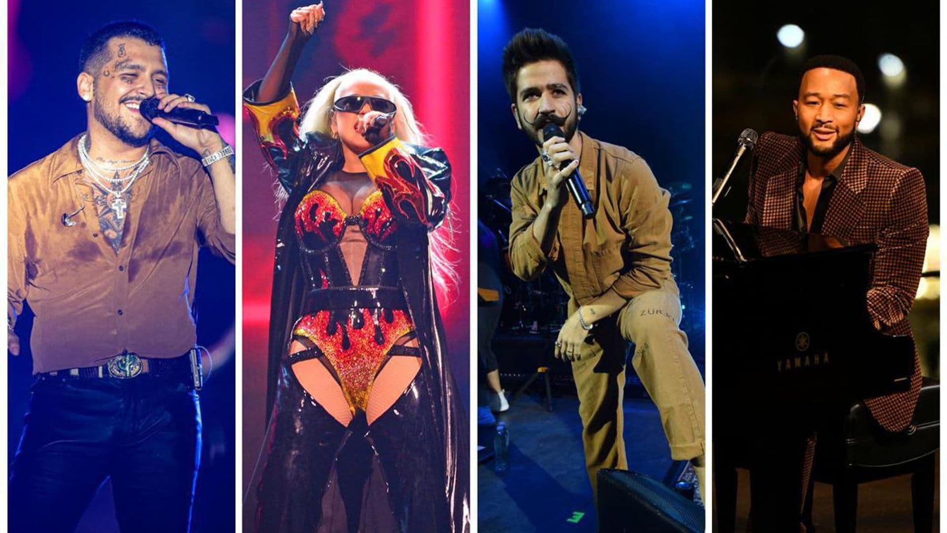 Christina Aguilera, Christian Nodal, John Legend, and more performing at the 64th Latin Grammys