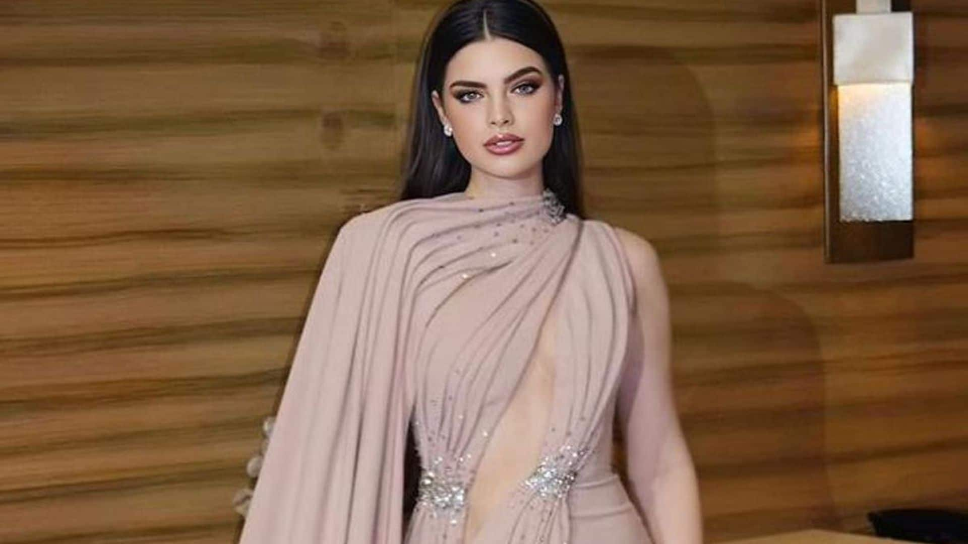 Nadia Ferreira radiates once again at Miss Universe in an elegant look