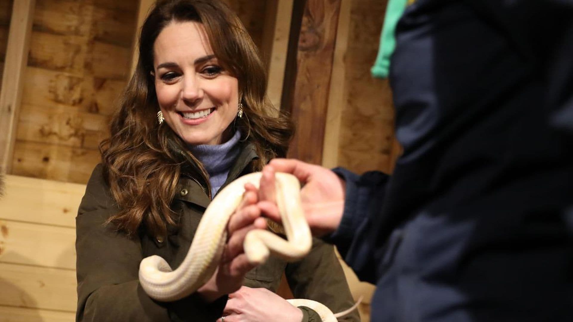 Kate Middleton met a snake while visiting a farm in Northern Ireland and this is what happened