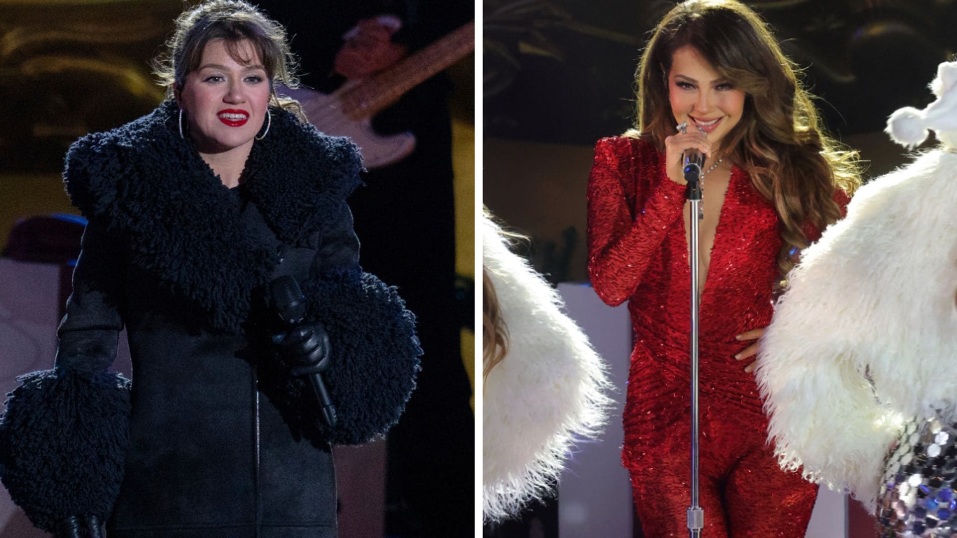 Thalía and Kelly Clarkson dazzle at the 2024 Rockefeller Center Christmas Tree Lighting