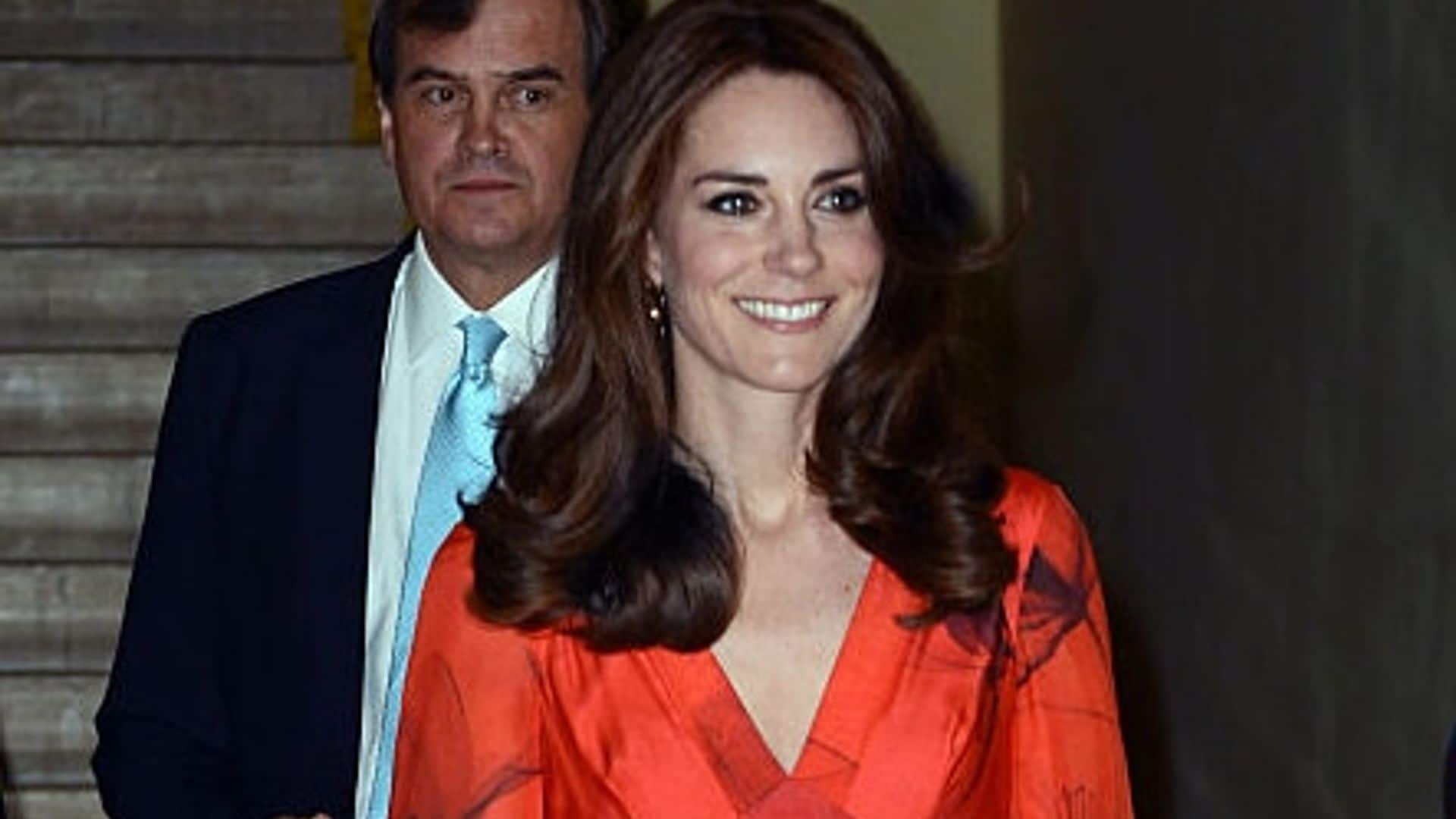 Kate Middleton pays tribute to Bhutan with her orange Beulah gown