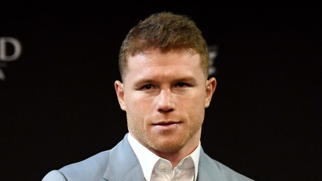 Boxer Canelo Alvarez poses during a news conference at the KA Theatre at MGM Grand Hotel & Casino on October 30, 2019, in Las Vegas, Nevada. Alvarez, who is making his debut at light heavyweight, will challenge WBO light heavyweight champion Sergey Kovalev for his title at MGM Grand Garden Arena in Las Vegas on November 2.  (Photo by Ethan Miller/Getty Images)