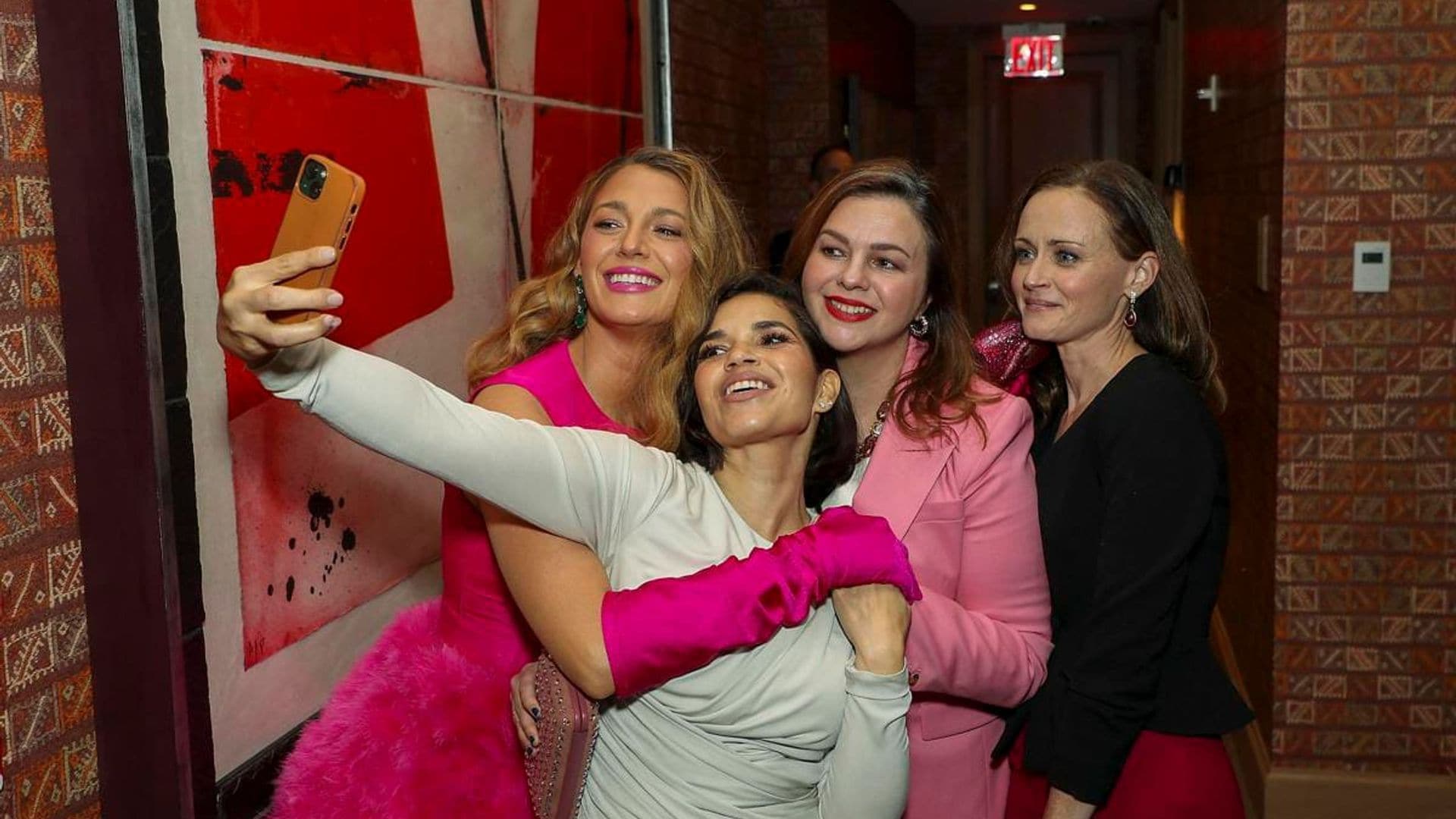 America Ferrera reunites with former co-stars Blake Lively, Amber Tamblyn, and Alexis Bledel