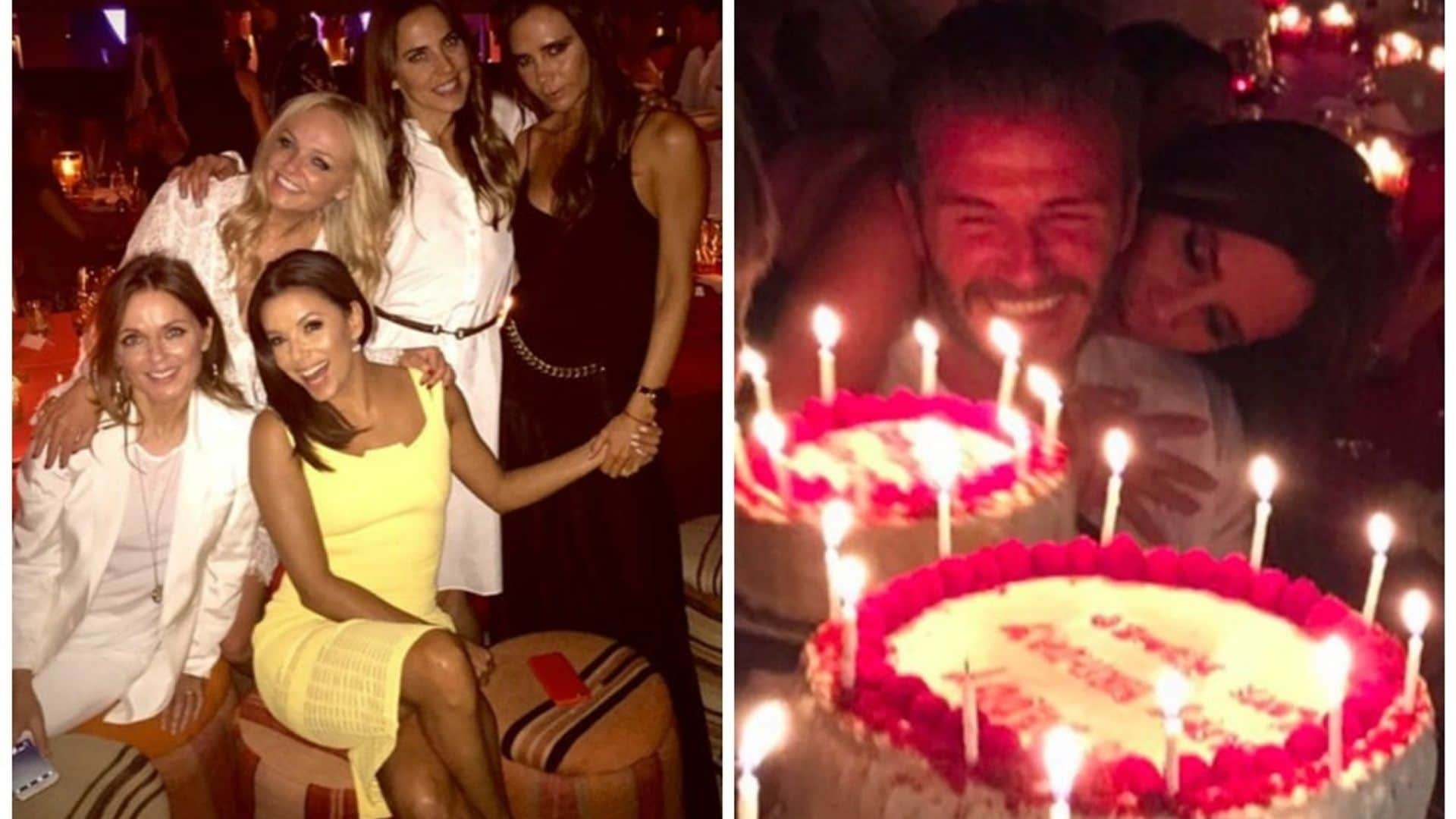 The Spice Girls reunite at David Beckham's star-studded 40th birthday