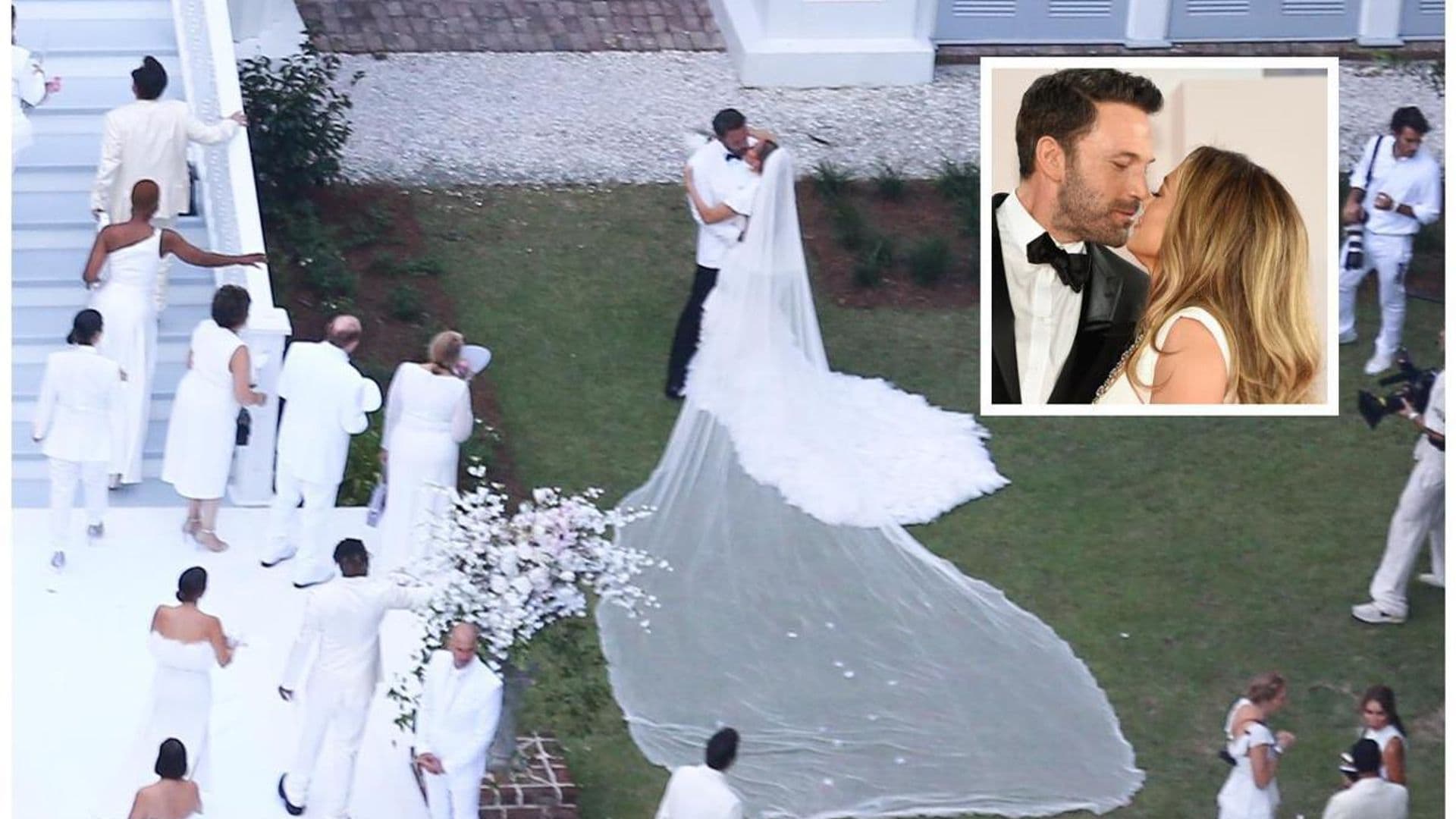 See Pics: Jennifer Lopez wears stunning couture gown during wedding with Ben Affleck