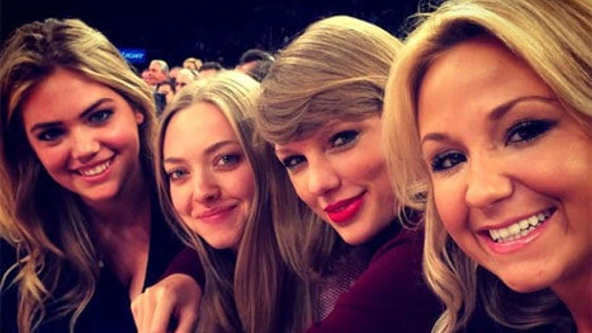 Taylor's blonde bombshells included Kate Upton, Amanda Siegfried and her best friend Britany Maack