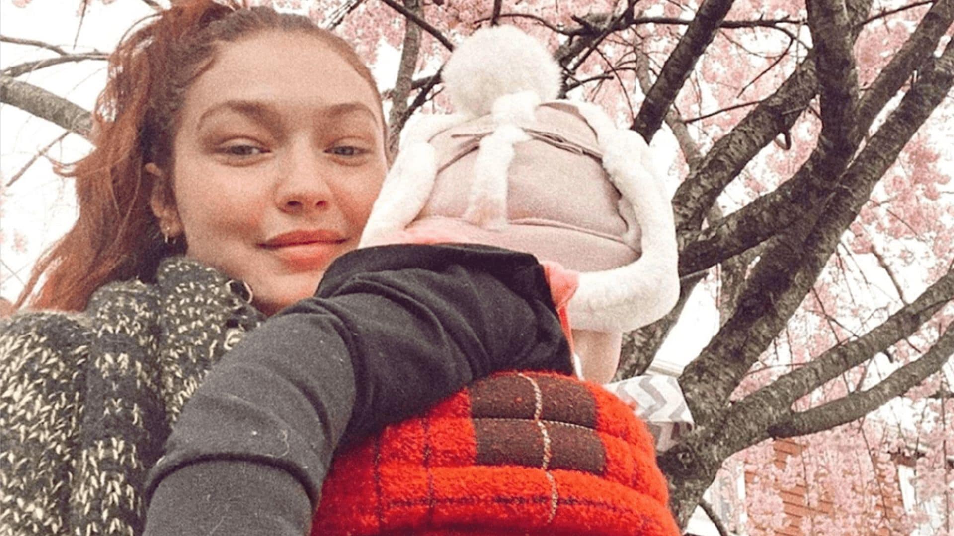 Gigi Hadid posts sweet springtime selfie with daughter Khai