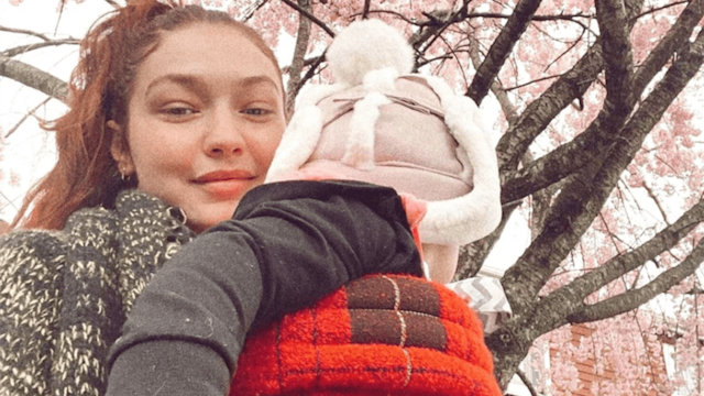 Gigi Hadid with her daughter Khai