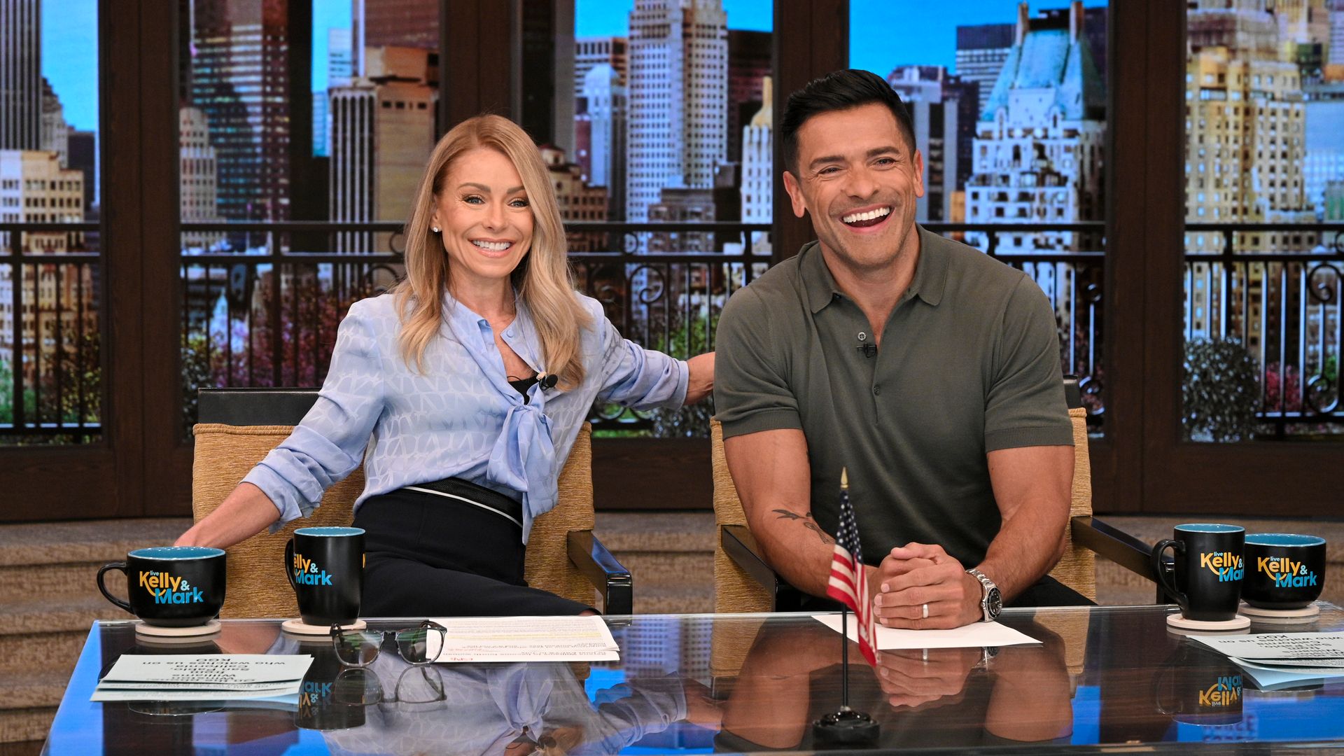 Mark Consuelos honored 'sexy' wife Kelly Ripa on her 54th birthday with ice cream cake