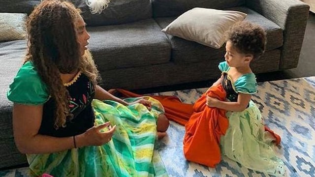 Serena Williams revealed that her daughter Olympia dresses her