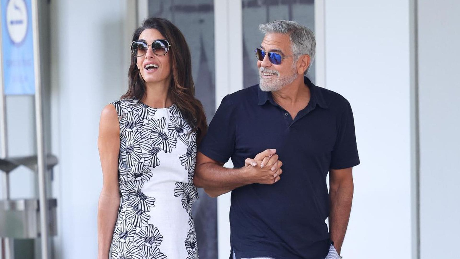 Amal and George Clooney look cool and stylish in Venice