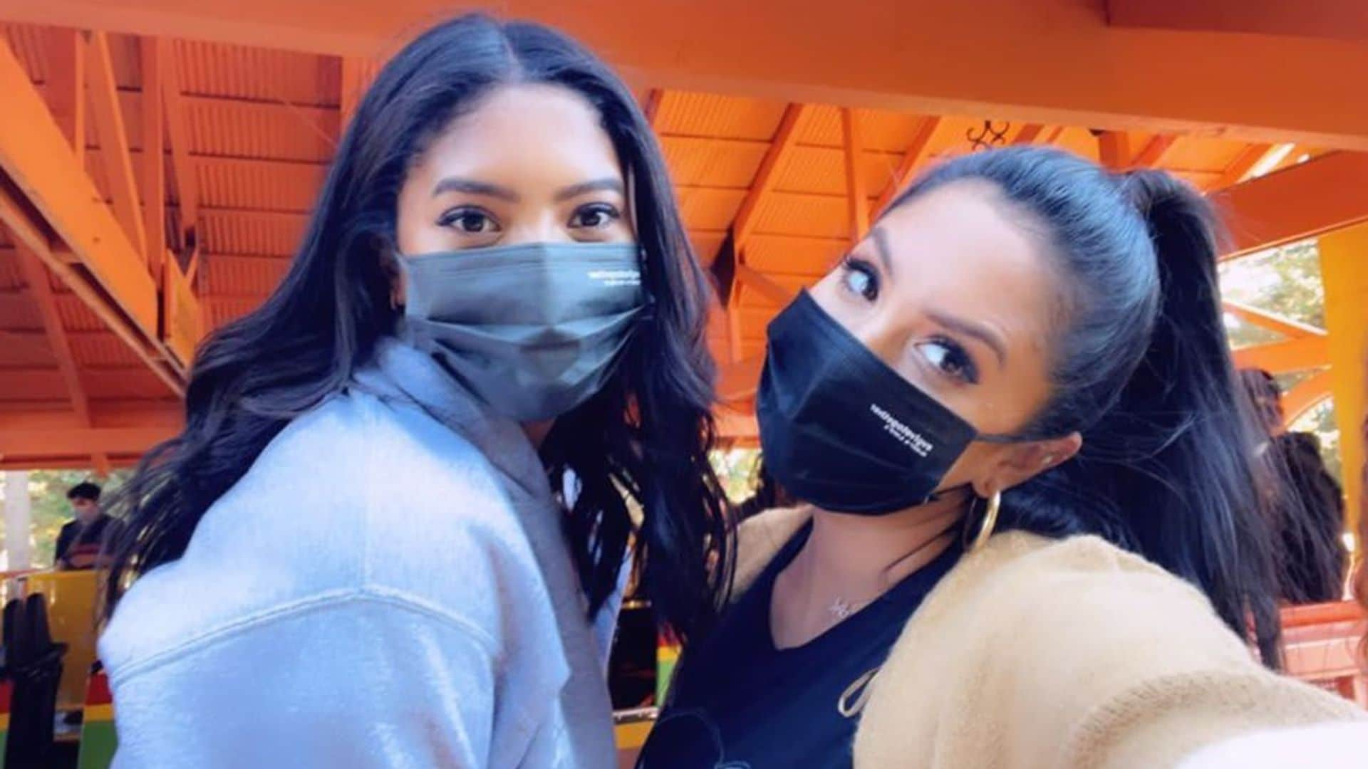 Vanessa Bryant shares adorable photos at Knotts Berry Farm with Natalia, Bianka, and Capri