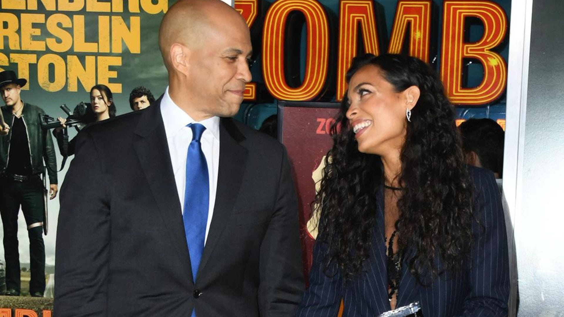 Rosario Dawson reveals how love Cory Booker got her number