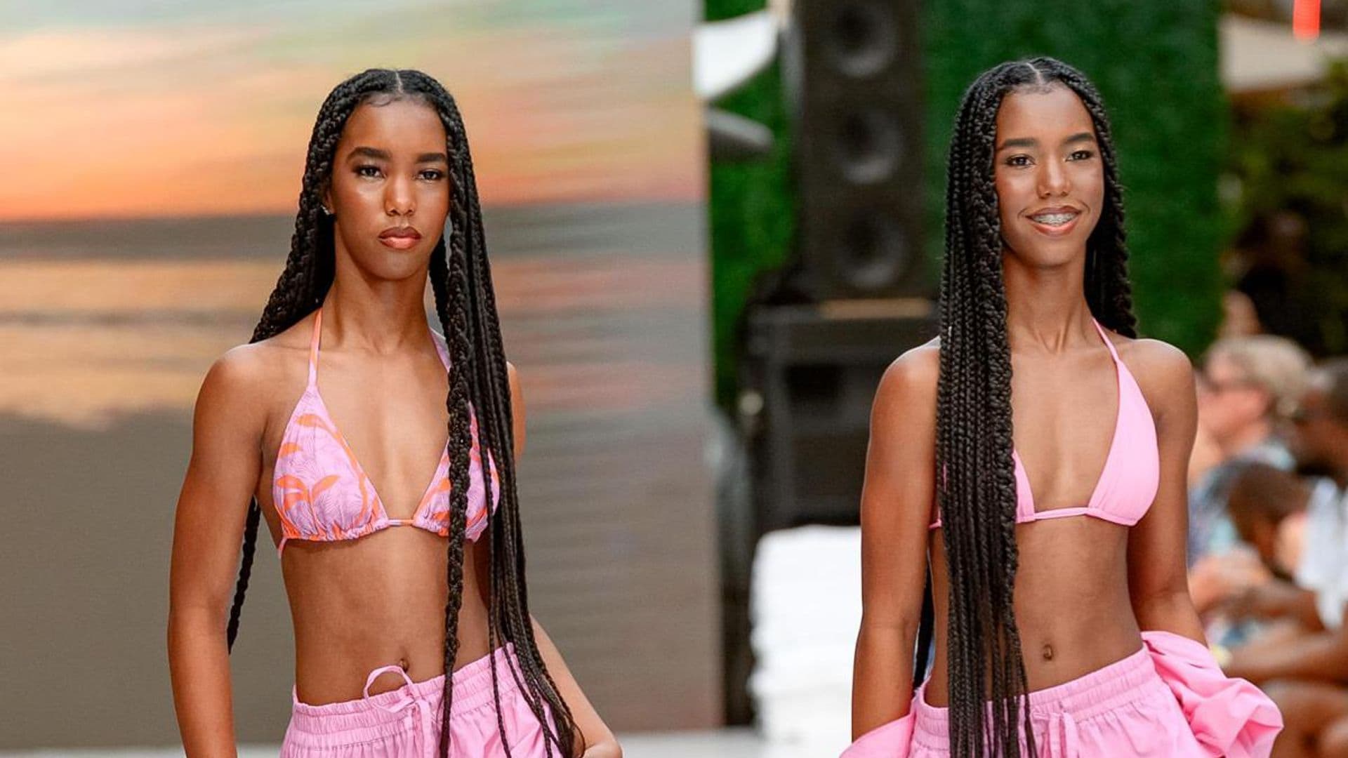 Diddy’s twins Jessie and D’Lila Combs stun in ‘Miami Swim Week – The Shows’