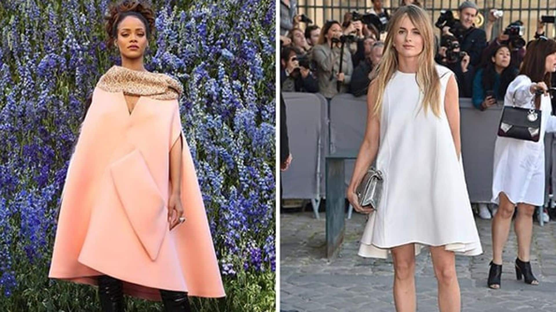 Cressida Bonas joins Rihanna at Dior's Paris Fashion Week show