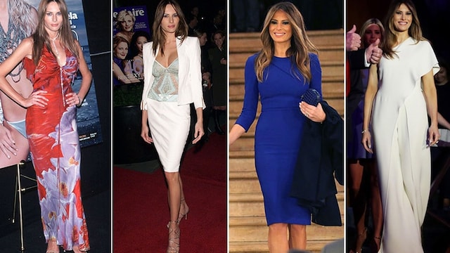 Melania Trump has a very clear sense of her own style. "I like to dress nicely. I always say that it's easy to put on a nice dress," the first lady-elect told HELLO! in 2011. "Sometimes, you're in a hurry and you put on the T-shirt and slacks and beautiful jewelry and drop off your child at school. You don't have time to do hair and make-up and get ready completely."
As the Trumps now prepare to move from Fifth Avenue to Pennsylvania Avenue, take a look at the future First Lady's style throughout the years.
Photos: Getty Images