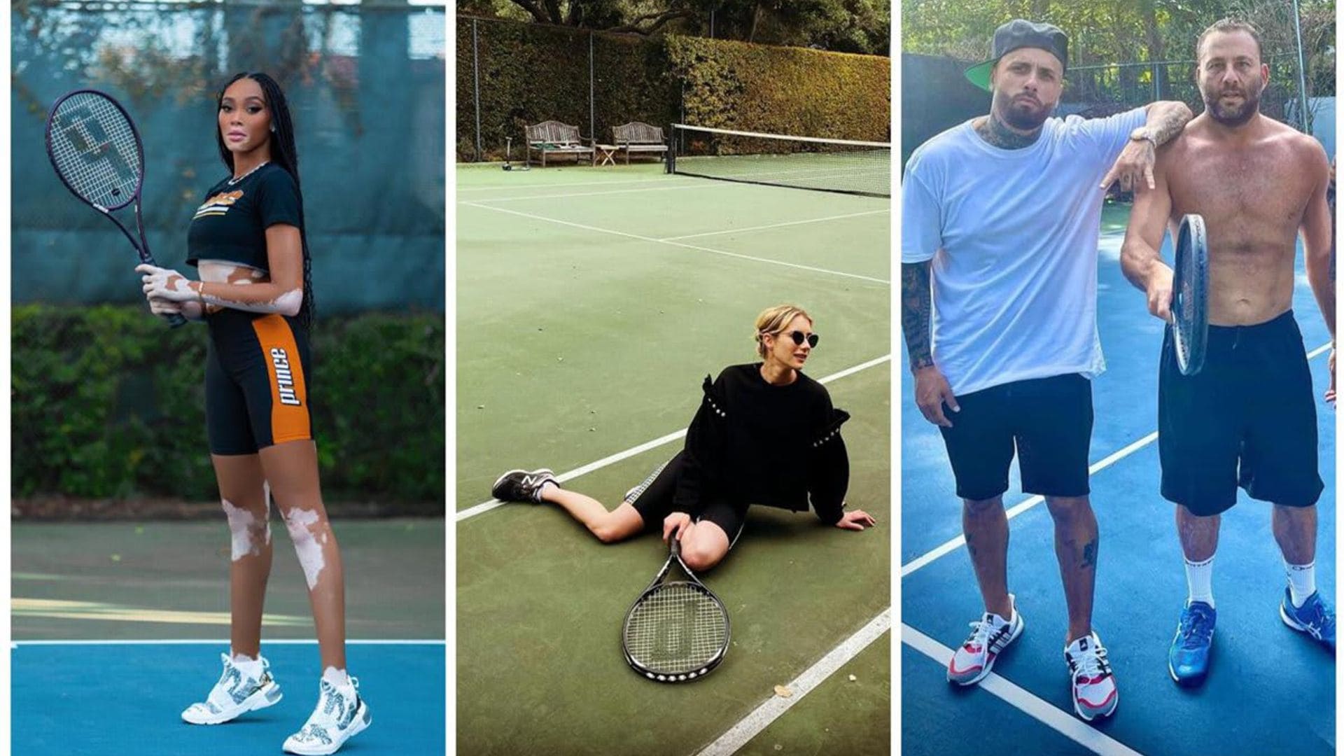 Tennis Is the New Hobby! Nicky Jam, Jamie Foxx, and More Celebs Hitting the Court