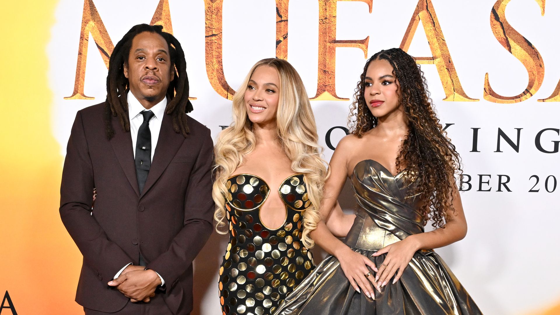 Beyoncé, Jay-Z, and Blue Ivy Carter are all smiles at 'Mufasa: The Lion King' premiere