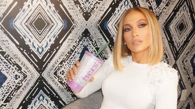 Jennifer Lopez sparkly cups