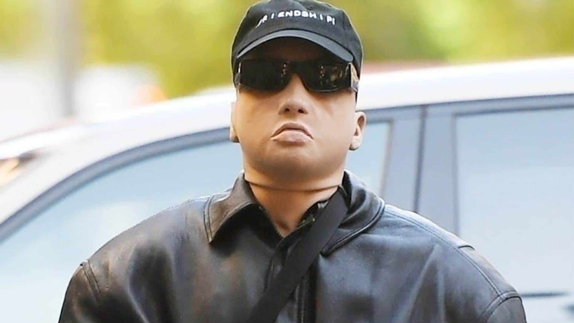 Kanye West continues his streak of weird masks during recent outing