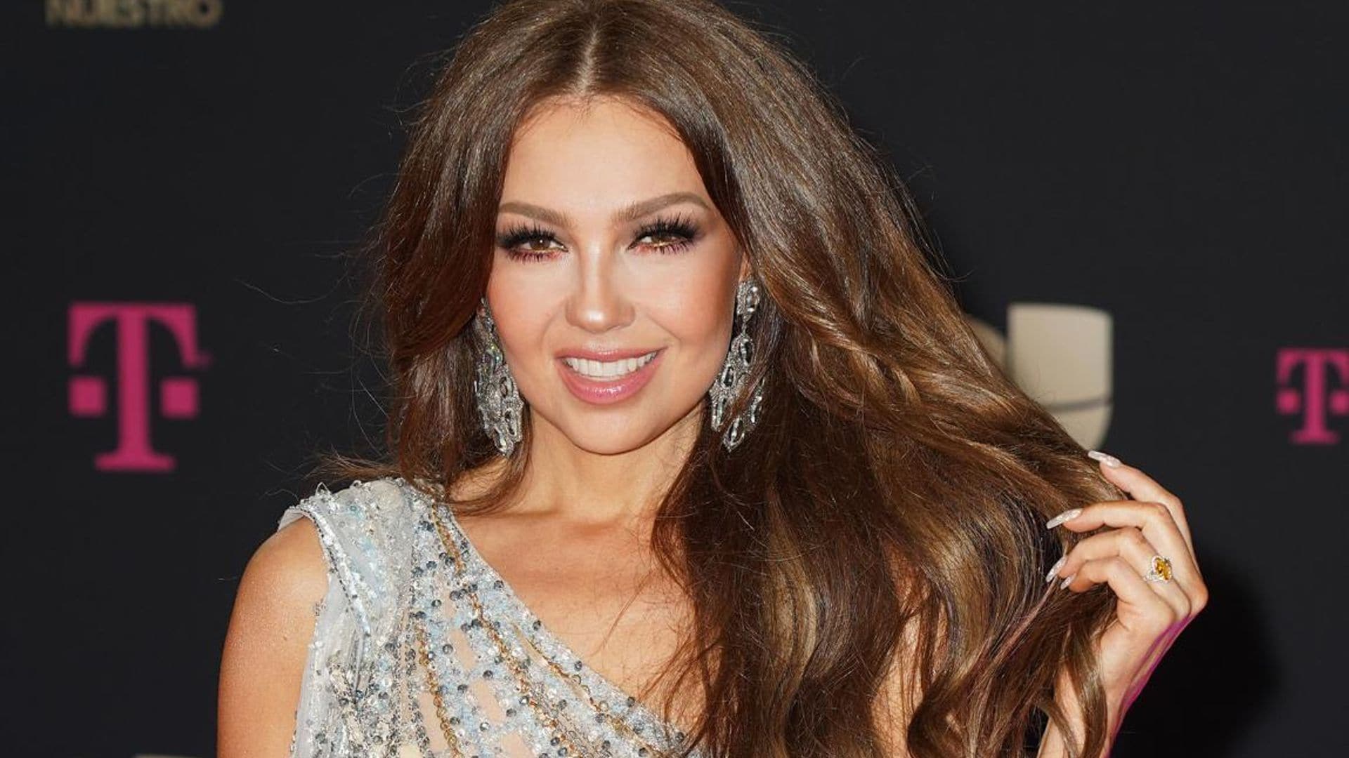 Ouch! Thalía gives update on cake accident injury