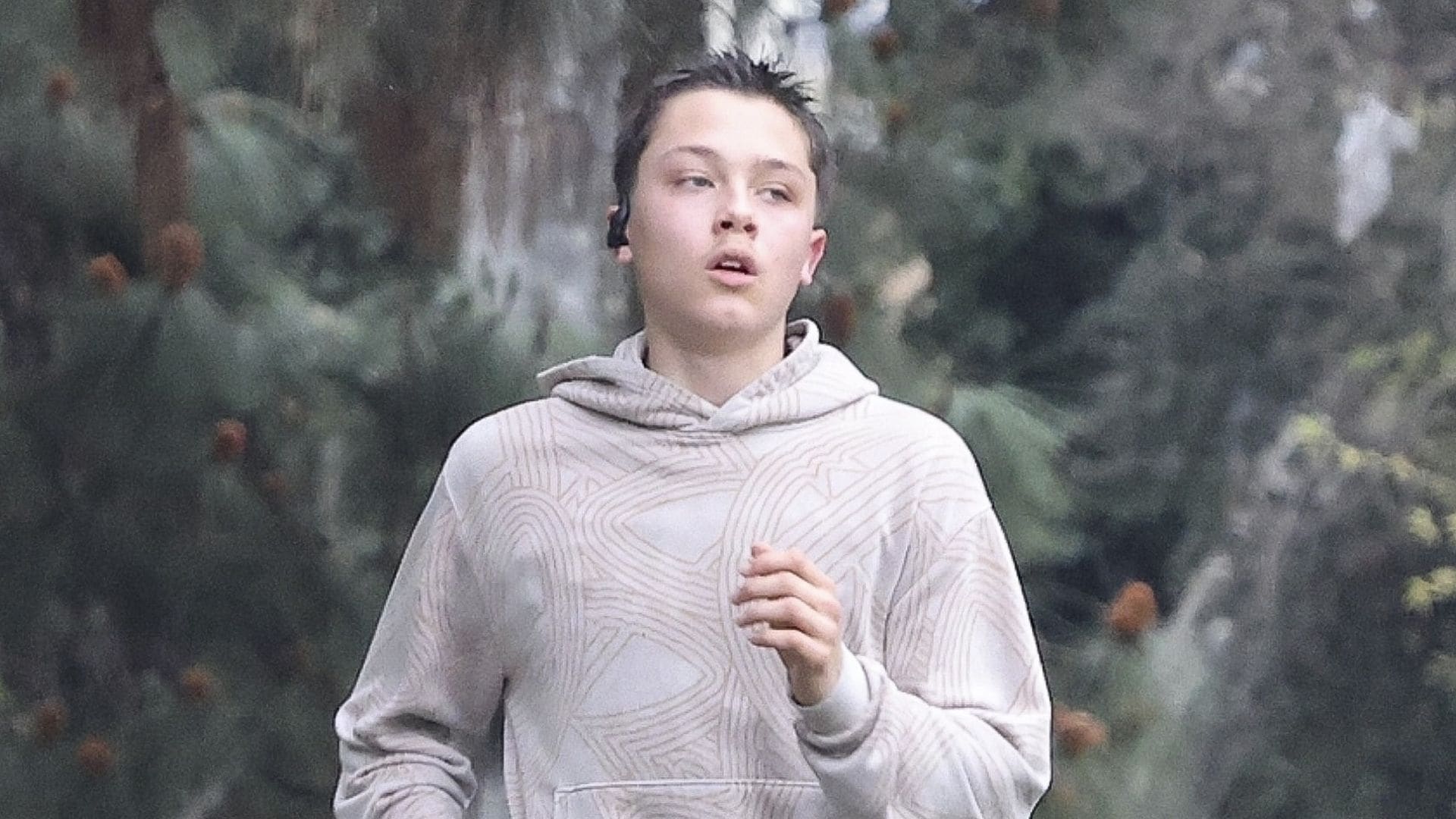 Knox Jolie-Pitt shows off his fitness routine during energetic run in Los Angeles