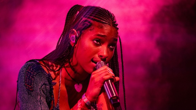 WILLOW performs onstage during Weekend 2, Day 3 of the 2023 Coachella Valley Music and Arts Festival on April 23, 2023 in Indio, California. 