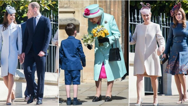 Royals celebrating Easter