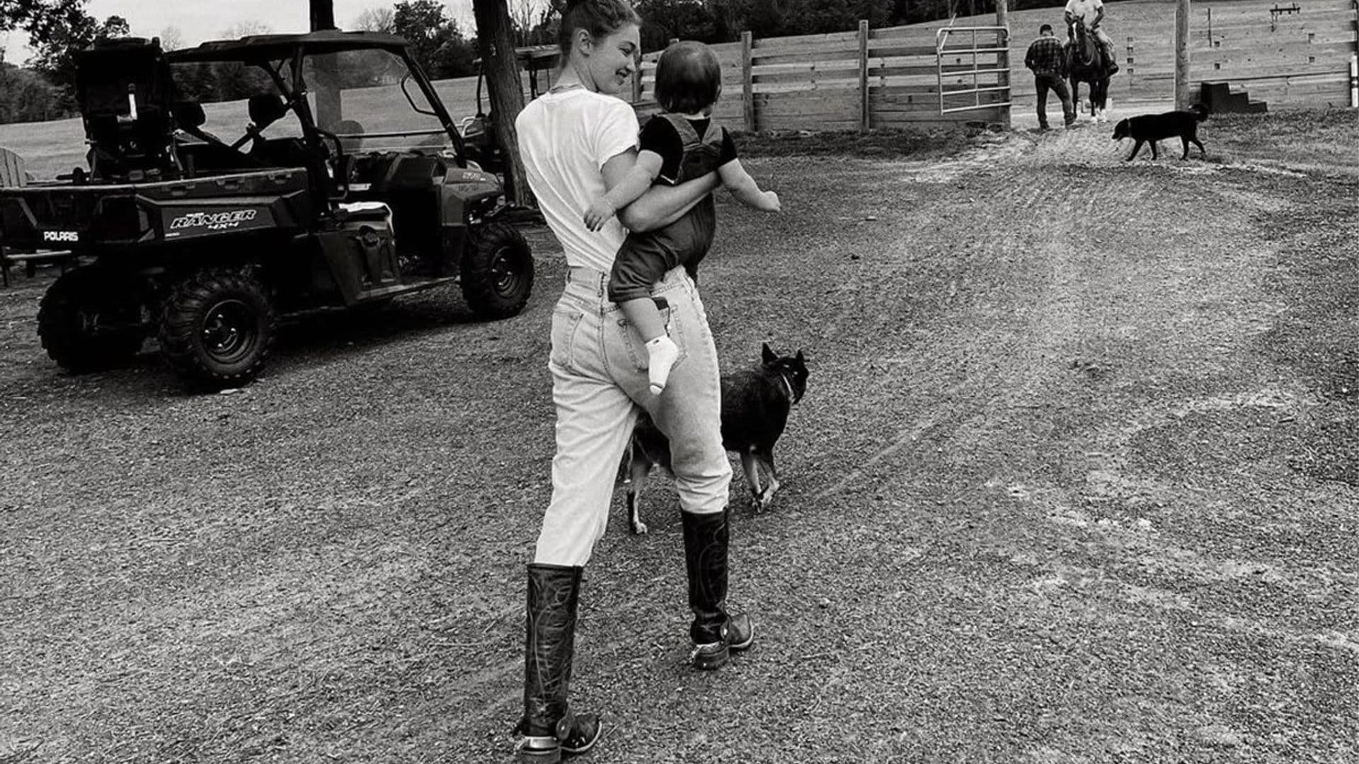 Gigi Hadid lets us in on farm life with her and daughter Khai