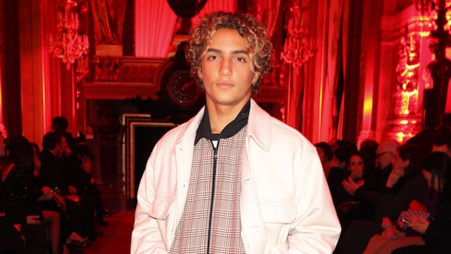 Levi Alves McConaughey attends the Dundas Womenswear Fall Winter 2023-2024 show as part of Paris Fashion Week 