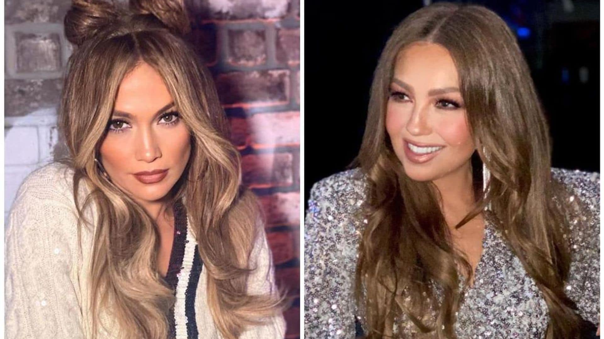 Thalía shows off the luxurious gift friend Jennifer Lopez sent her