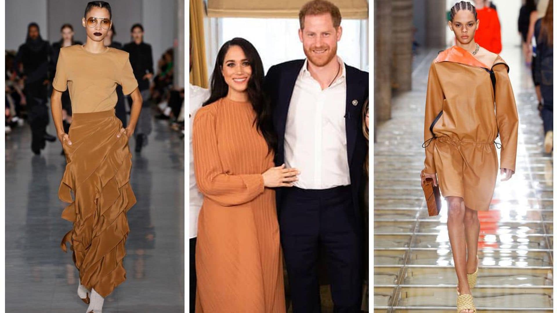 Meghan Markle opts for toffee-color dresses to refresh her spring looks
