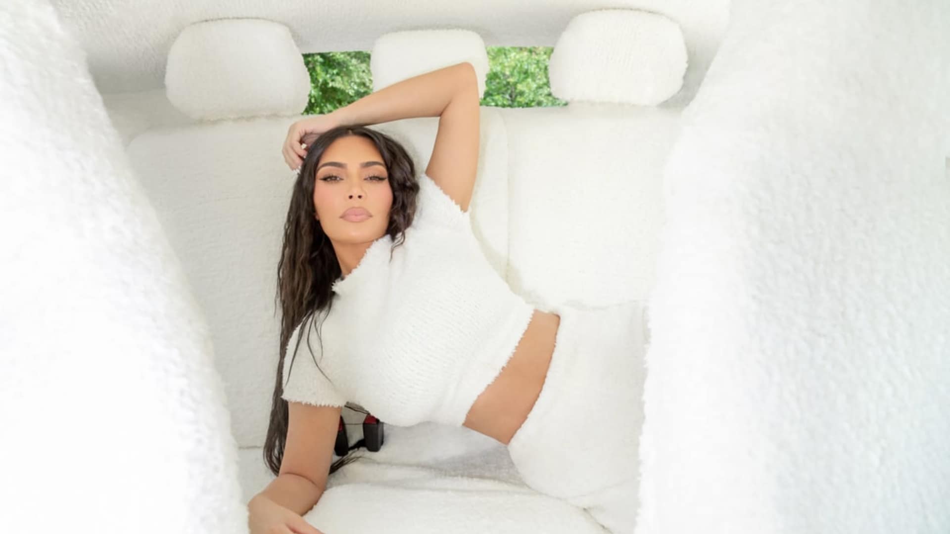 Kim Kardashian wraps her entire Lamborghini in SKIMS cozy fabric