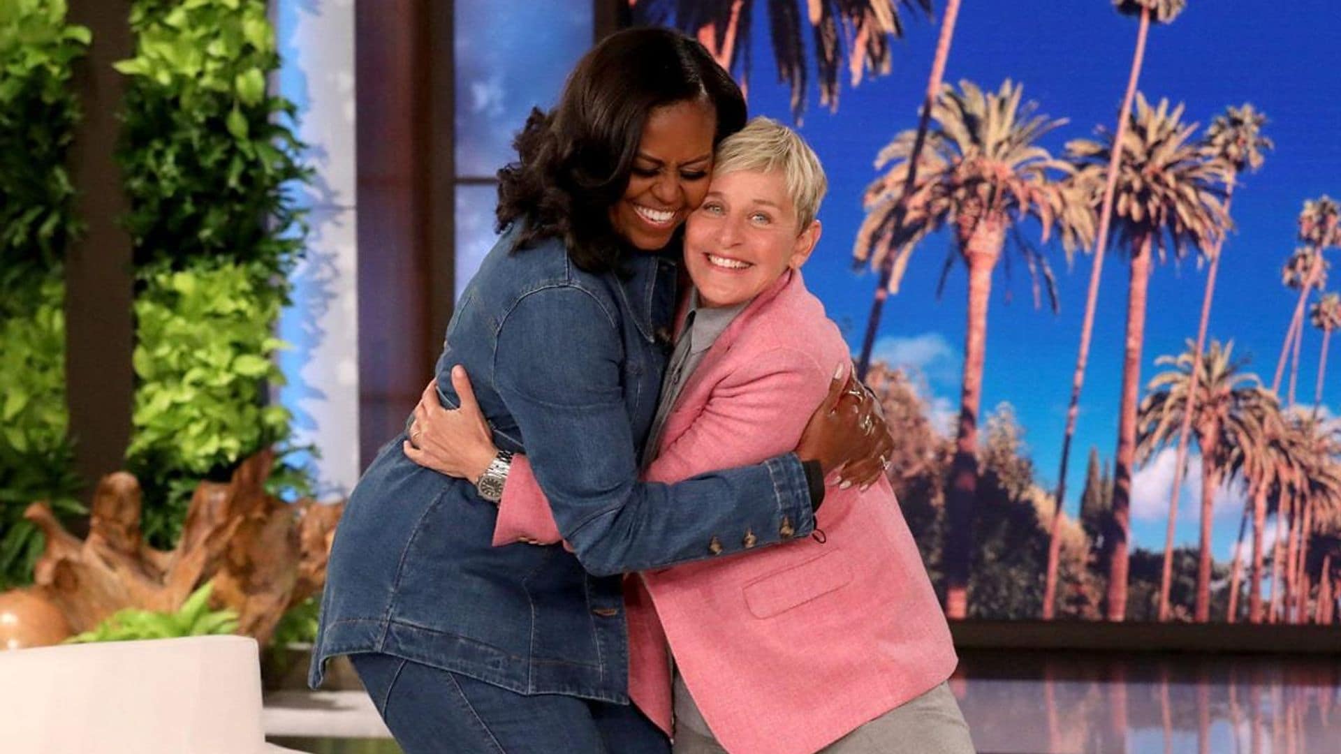 Watch Michelle Obama and Ellen DeGeneres’s hilarious and rocky golf cart ride